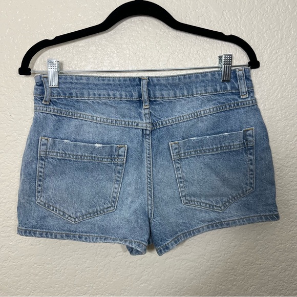 FREE PEOPLE WYNNE DENIM SKIRT SKORT Size 28 - Picture 3 of 11
